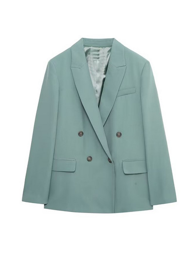 Kumsvag 2022 Φθινοπωρινά γυναικεία παντελόνια σετ 2 τεμαχίων Casual Solid Loose Blazers Παλτό και Παντελόνι Γυναικείο Κομψό Κοστούμι OL Ρούχα