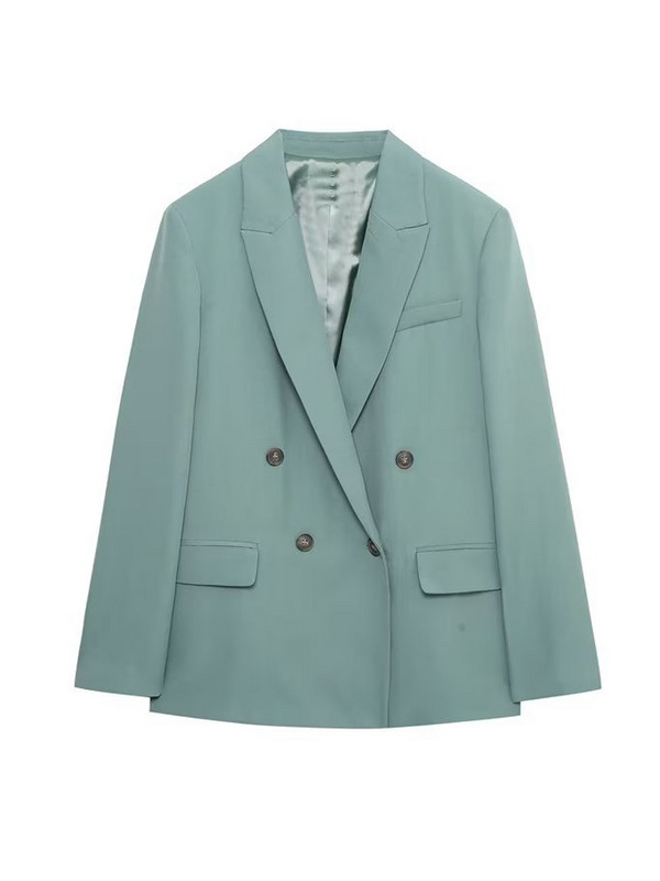 Kumsvag 2022 Φθινοπωρινά γυναικεία παντελόνια σετ 2 τεμαχίων Casual Solid Loose Blazers Παλτό και Παντελόνι Γυναικείο Κομψό Κοστούμι OL Ρούχα