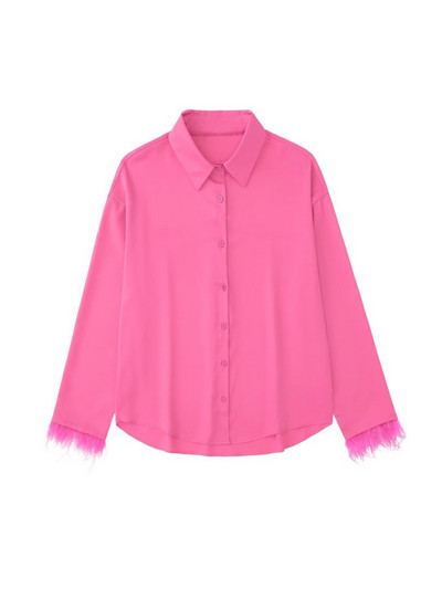 Kumsvag 2022 Καλοκαίρι Γυναικεία Σετ 2 τεμαχίων Κοστούμια Μόδα Πουκάμισα με μασίφ φτερά Μπλούζες και ίσια παντελόνια Γυναικεία κοστούμια δρόμου Ρούχα