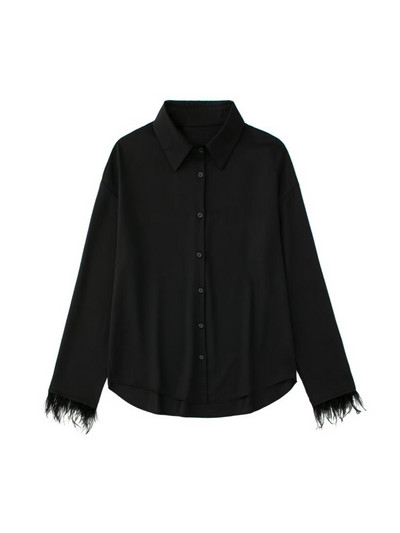 Kumsvag 2022 Καλοκαίρι Γυναικεία Σετ 2 τεμαχίων Κοστούμια Μόδα Πουκάμισα με μασίφ φτερά Μπλούζες και ίσια παντελόνια Γυναικεία κοστούμια δρόμου Ρούχα