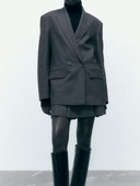 Kumsvag Γυναικεία φθινοπωρινά σορτς Κοστούμια 2 τεμαχίων Σετ 2022 Casual καρό σορτς Φούστες και σακάκια Γυναικεία Κομψά Κοστούμια OL