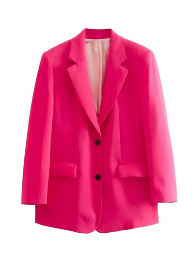 TRAF Γυναικείες φόρμες μπλέιζερ Σετ Γυναικεία 2 τεμάχια 2023 Νέα Solid Σετ μπλέιζερ γραφείου Κομψά παντελόνια Two Piece Γυναικεία σύνολα