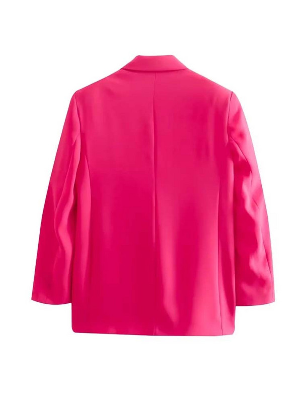 TRAF Γυναικείες φόρμες μπλέιζερ Σετ Γυναικεία 2 τεμάχια 2023 Νέα Solid Σετ μπλέιζερ γραφείου Κομψά παντελόνια Two Piece Γυναικεία σύνολα