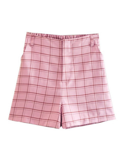 Kumsvag 2022 Καλοκαίρι Γυναικεία καρό σορτς Κοστούμια 2 τεμαχίων Casual Loose Blazers Παλτό και σορτς Γυναικεία Κομψά ρούχα του δρόμου