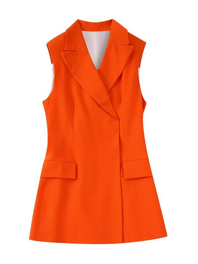 Kumsvag 2022 Καλοκαίρι Γυναικεία Σετ 2 τεμαχίων Κοστούμια Casual Solid Γιλέκα Παλτό και Παντελόνι Γυναικείο Κομψό Κοστούμι OL Ρούχα