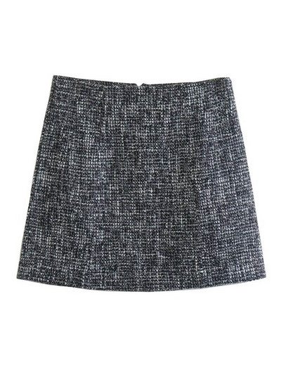 Kumsvag 2022 Φθινοπωρινές γυναικείες φούστες 2 τεμάχια Σετ Casual καρό φλέβες Blazers Παλτό και φούστες Γυναικείο κομψό OL κοστούμι Ρούχα