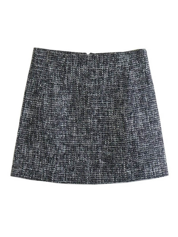 Kumsvag 2022 Φθινοπωρινές γυναικείες φούστες 2 τεμάχια Σετ Casual καρό φλέβες Blazers Παλτό και φούστες Γυναικείο κομψό OL κοστούμι Ρούχα