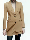 Kumsvag 2022 Φθινοπωρινές γυναικείες φούστες 2 τεμάχια Σετ Causal Solid Slim blazers Παλτό και φούστες Γυναικείο Κομψό Κοστούμι OL Ρούχα