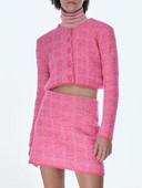 Kumsvag Veins Πλεκτά Φούστες Κοστούμια 2 τεμαχίων Σετ 2022 Φθινόπωρο Γυναικεία Casual κοντά παλτό και μίνι φούστα Γυναικεία κοστούμι δρόμου Ρούχα