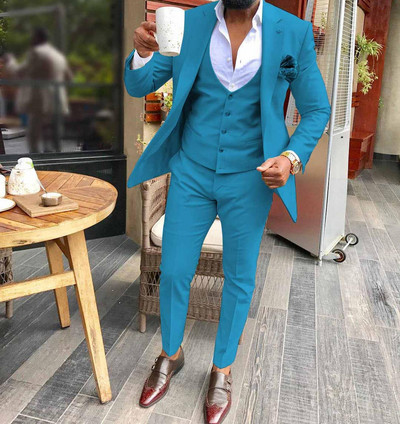 Ανδρικά κοστούμια 3 τεμαχίων Μπορντό επαγγελματικό τζάκετ γαμπρού Σμόκιν Σμόκιν κοστούμια για βραδιά χορού γάμου (Μπλάζερ+γιλέκο+παντελόνι)