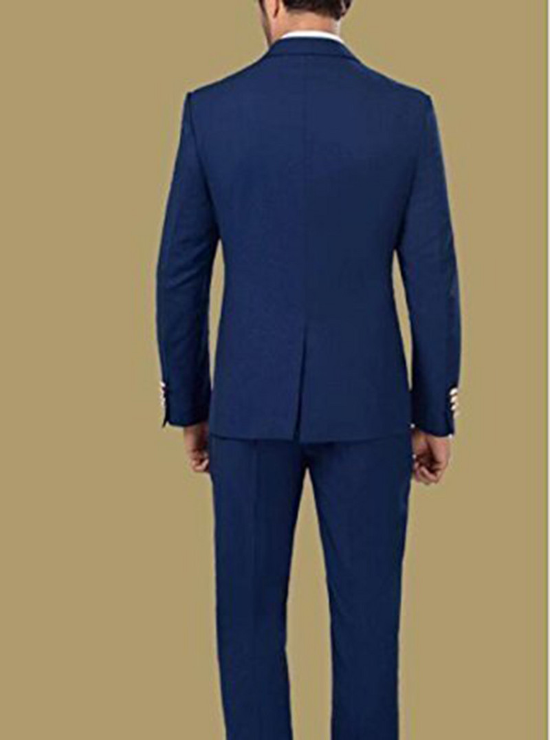 Καινούργια ανδρικά κοστούμια 2 τεμαχίων Νυφικό διπλό σετ παντελόνι blazer σετ επίσημες επαγγελματικές φόρμες μαύρο γκρι μωβ πράσινο μπλε