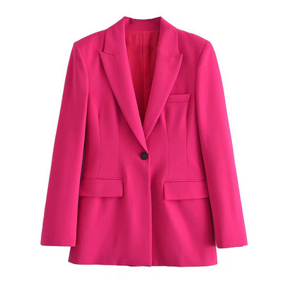 KUMSVAG 2022 Καλοκαίρι Γυναικεία Γυναικεία Γυναικεία Φούστα Κοστούμια 2 τεμαχίων Σετ Στερεά Slim Blazers Παλτό και Φούστες Γυναικεία casual ρούχα