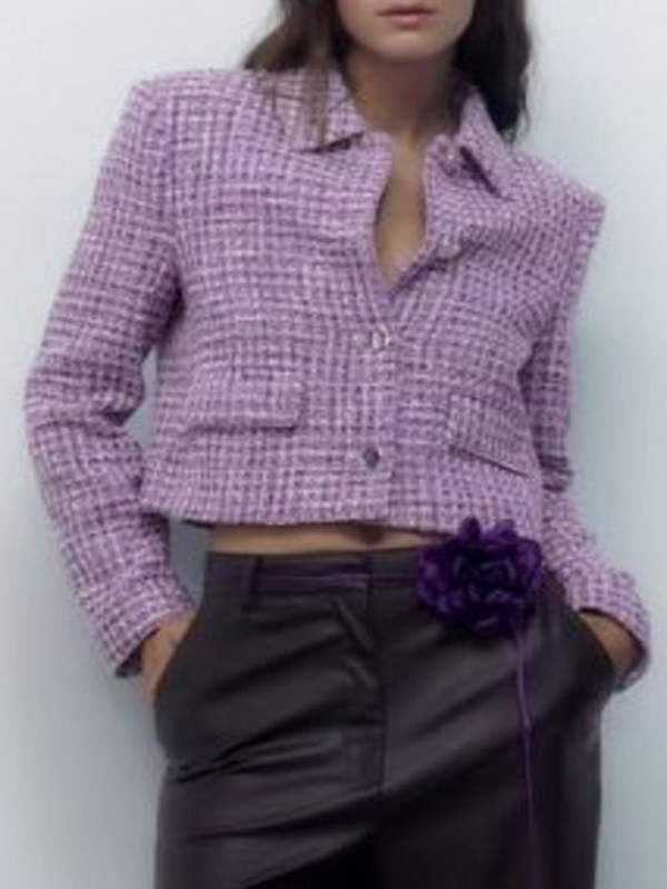 Kumsvag Veins Καρό Φούστες Κοστούμια 2 τεμαχίων Σετ 2022 Φθινόπωρο Γυναικεία Casual Blazers Παλτό και φούστα Γυναικεία γλυκά ρούχα στο δρόμο