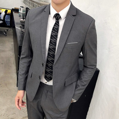 Slim Fit Ανδρικά κοστούμια 3 τεμαχίων Νυφικό Σετ Ανδρικά Business Casual Blazer Wedding Blazer Μπουφάν Παντελόνι Γιλέκο Groomsman Wear Tuxedo