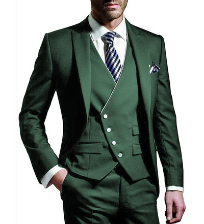 Νέες παραλαβές Ανδρικά κοστούμια 3 τεμαχίων Slim Fit Groomsmen Κοστούμια γαμήλιου χορού Καλύτερης ανδρικής κοστούμια Terno Masculino Custom Made Suits