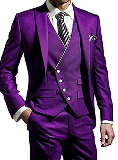 Νέες παραλαβές Ανδρικά κοστούμια 3 τεμαχίων Slim Fit Groomsmen Κοστούμια γαμήλιου χορού Καλύτερης ανδρικής κοστούμια Terno Masculino Custom Made Suits