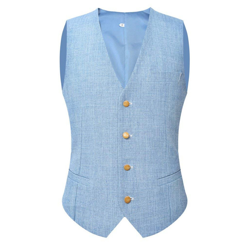 Férfi 3 részes vászon öltöny szett blézer dzseki Tux mellény öltöny nadrág hivatalos üzleti új