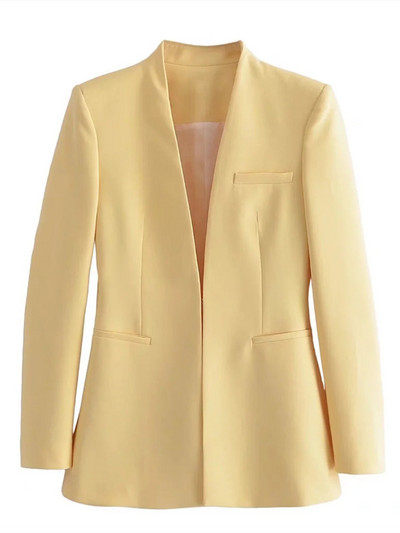 Női elegáns zöld karcsú blézer öltöny 2022 tavaszi ősz női édes, tömör ceruzanadrág öltöny Női alap blézer 2 db szett