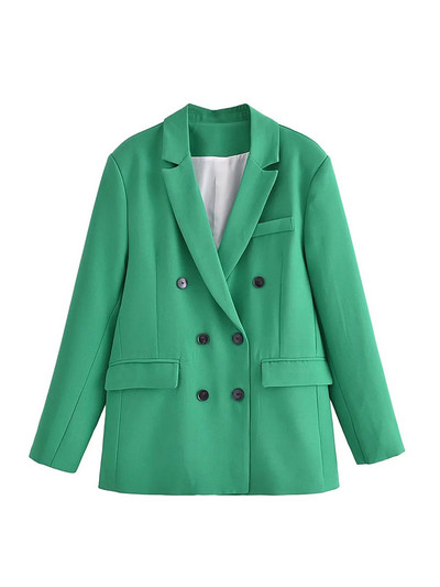 2022 tavaszi női alkalmi öltönyök zöld nadrágkosztümök blézer öltönyök Balzer egyenes nadrágok, női OL stílusú, rózsaszín blézerkészletek, tömör öltöny