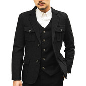 Férfi 3 db-os, hajtókás esküvői öltönyök férfi öltönyök vőlegény szmoking öltöny