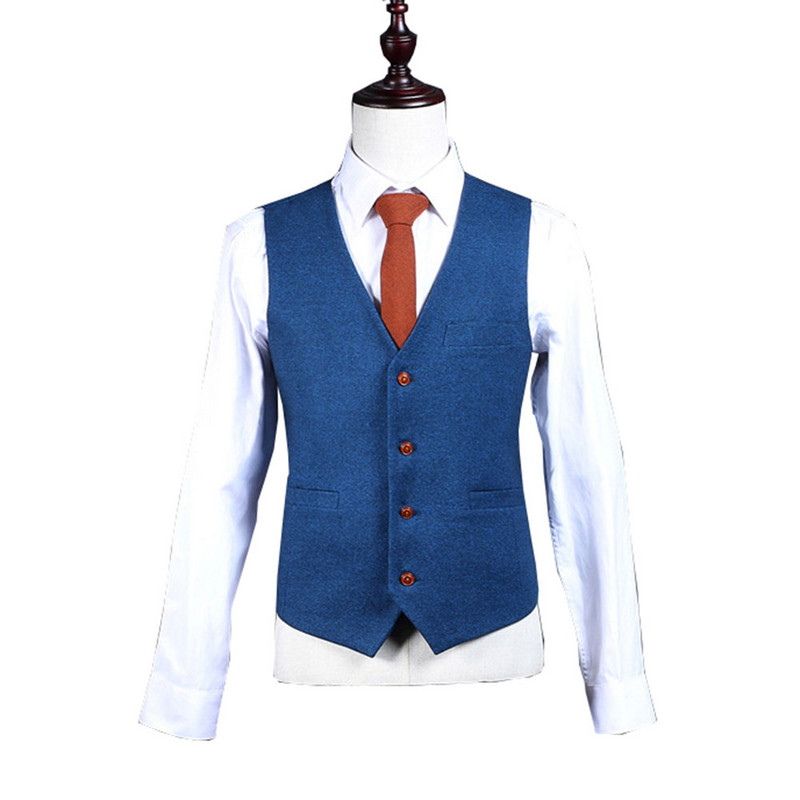 Férfi öltönyök 3 részes vőfély öltönyök Foraml hajtóka gyapjú üzleti férfi öltöny blézer öltönyök (blézer+mellény+nadrág)