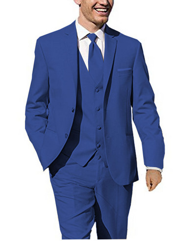 Új bézs színű férfi öltöny nadrággal, két gombbal, 3 részes, formális, bevágásos hajtókás üzleti blézer legjobb férfi szmoking esküvőre