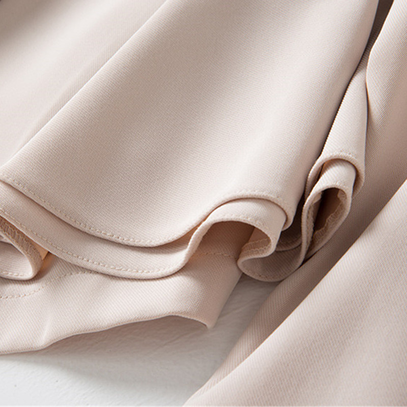 Új őszi téli női szoknya öltönyök elegáns üzleti formális hosszú ujjú szegély fodrok irodai női munkaruhák