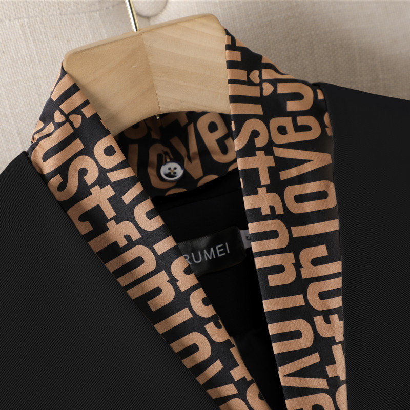 Khaki öltönyök, női, új, 2022. őszi divat temperamentum üzleti karcsú blézer és szoknya irodai női munkaruha fekete sállal