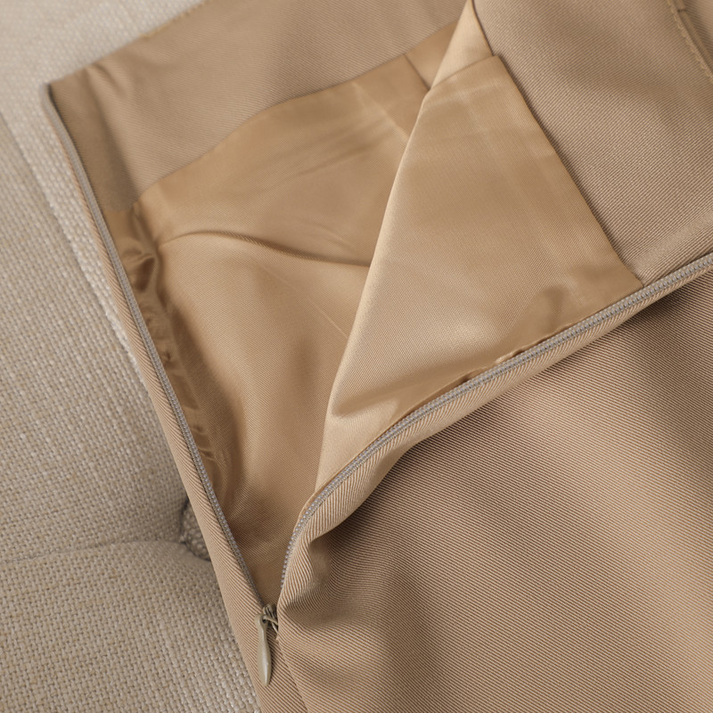 Khaki öltönyök, női, új, 2022. őszi divat temperamentum üzleti karcsú blézer és szoknya irodai női munkaruha fekete sállal