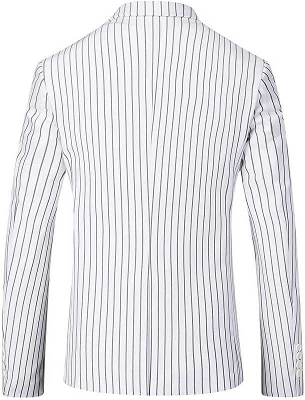 Férfi alkalmi 3 részes férfi öltönyök, csíkos, vékony szabású szmokingok esküvői vőlegényeknek (kabát+mellény+nadrág)