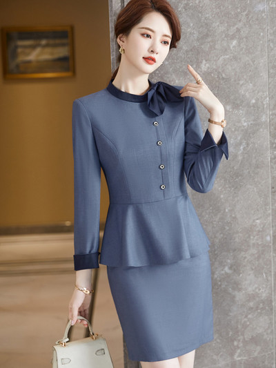 Costume pentru femei la modă 2022, noua toamnă, cu temperament înalt de afaceri, formală, blazer subțire și fustă, îmbrăcăminte de birou pentru doamne