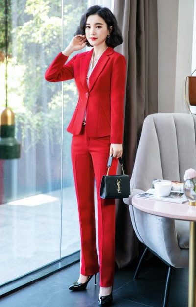 Costum de birou Naviu profesional pentru femei, toamnă iarnă, interviu formal nou, blazer și fustă cu mânecă lungă, îmbrăcăminte de lucru la modă