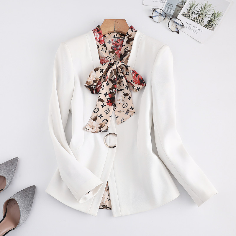 Costum profesional pentru femei Conjuntos De Fald Toamnă Iarnă Moda Negru Alb Blazer cu mânecă lungă și fustă Îmbrăcăminte de lucru pentru doamne de birou