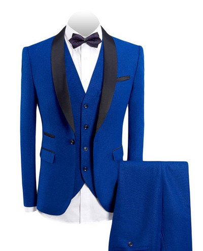 Costum 3 piese pentru bărbați, rever, blazer cu un singur buton, set de costum pentru rochie, costume de nuntă, personalizate, bal de absolvire, tern masculin