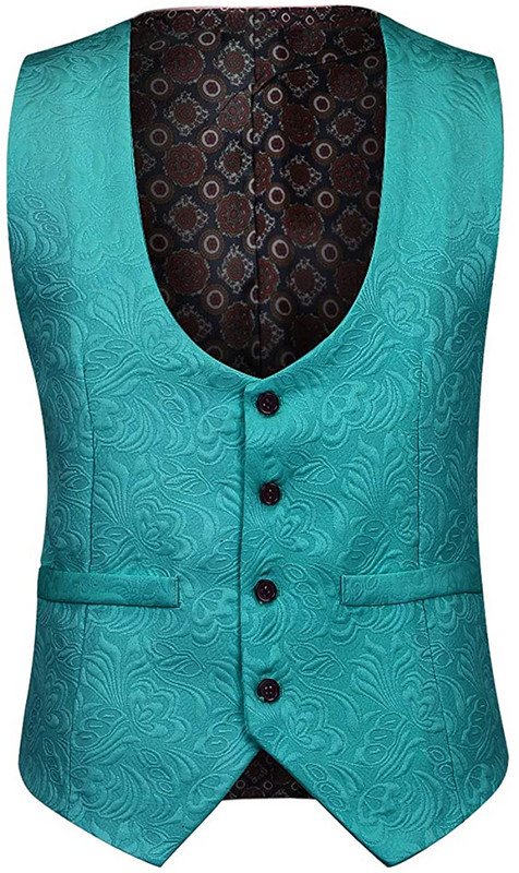 2020, 3 bucăți, costume pentru bărbați jacquard, smoking, rever, șal, pentru nuntă (jachetă + vestă + pantaloni)