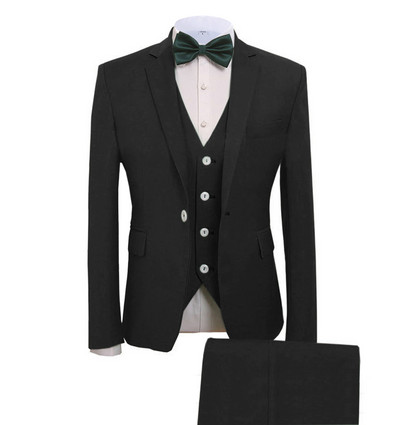 Costume pentru bărbați 3 piese costume de afaceri mire verde mentă nobil gri alb smoking pentru costum de nuntă formal (blazer + pantaloni + vestă)