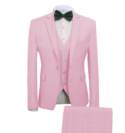 Costume pentru bărbați 3 piese costume de afaceri mire verde mentă nobil gri alb smoking pentru costum de nuntă formal (blazer + pantaloni + vestă)