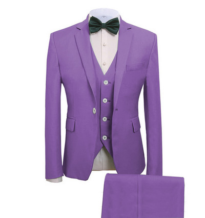 Costume pentru bărbați 3 piese costume de afaceri mire verde mentă nobil gri alb smoking pentru costum de nuntă formal (blazer + pantaloni + vestă)