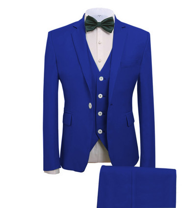 Costume pentru bărbați 3 piese costume de afaceri mire verde mentă nobil gri alb smoking pentru costum de nuntă formal (blazer + pantaloni + vestă)