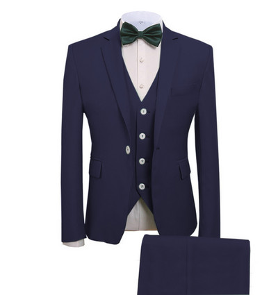 Costume pentru bărbați 3 piese costume de afaceri mire verde mentă nobil gri alb smoking pentru costum de nuntă formal (blazer + pantaloni + vestă)