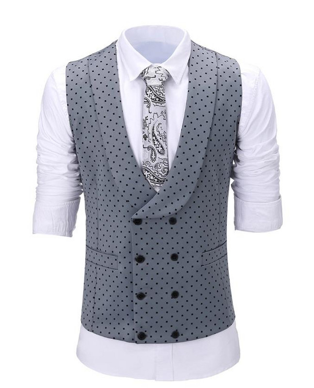 Costume pentru bărbați Wave point Trei piese Costume de rochie pentru bărbați Costume de afaceri casual pentru navetiști pentru nuntă (Blazer+Vest+Pants)
