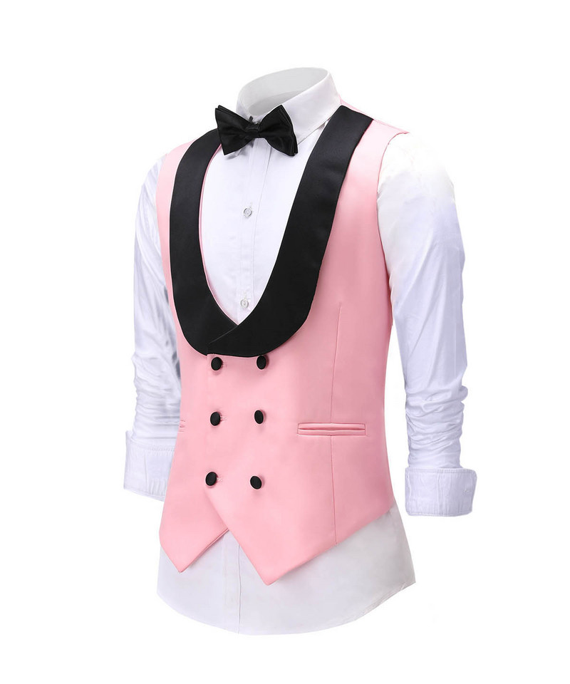 Costum pentru bărbați la modă nouă 2020, 3 piese, șal, rever, smoking, pentru nuntă, petrecere (Blazer+vestă+pantaloni)