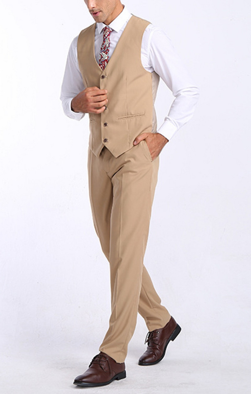 2022, la modă, pentru bărbați, 3 bucăți, în carouri, costum formal de afaceri cu rever, smoking în stil britanic pentru nuntă (Blazer + vestă + pantaloni)