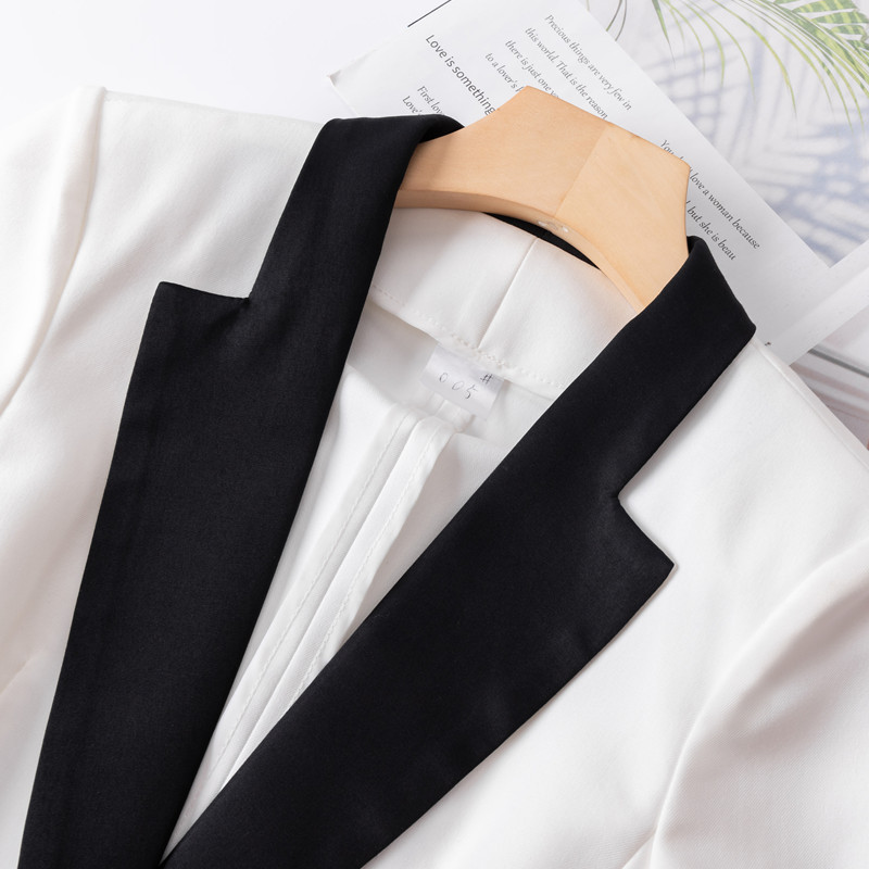 Naviu 2022 Costume roz pentru femei Noua modă de vară Temperament Business Formal Blazer subțire și fustă Îmbrăcăminte de birou pentru doamne