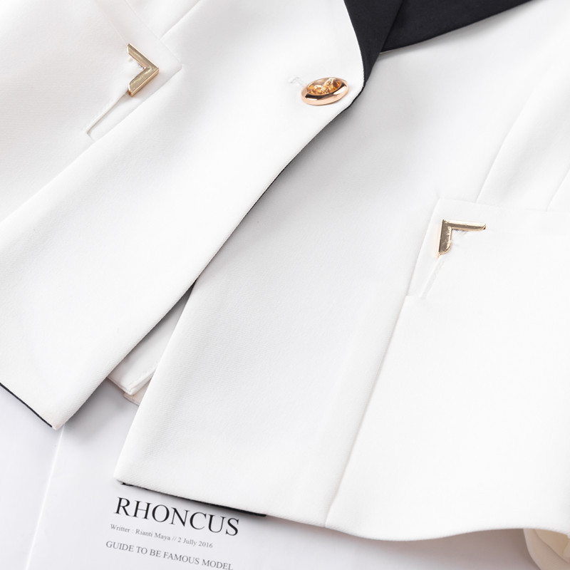 Naviu 2022 Costume roz pentru femei Noua modă de vară Temperament Business Formal Blazer subțire și fustă Îmbrăcăminte de birou pentru doamne