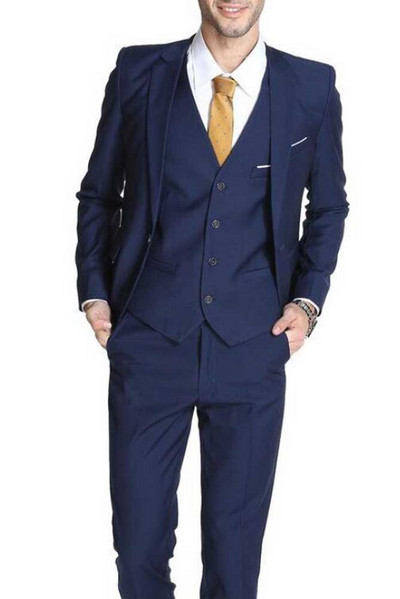 Faszénszürke férfi öltöny, csúcsos hajtóka 3 részes, 1 gombos vőlegény szmoking esküvői férfi öltöny szett egyedi gyártású (kabát+nadrág+mellény)