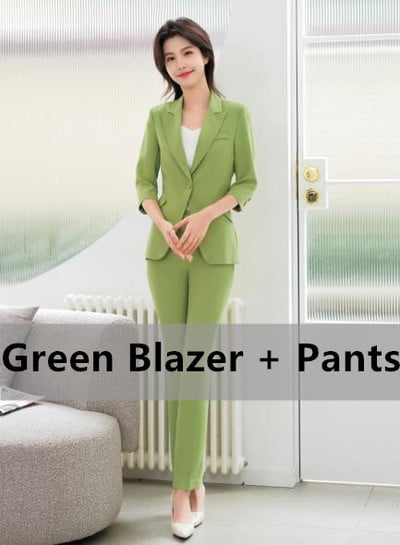 Naviu 2022 új alkalmi divat, sárga öltöny női tavaszi nyár temperamentum, csúcskategóriás professzionális kis kabát és szoknya