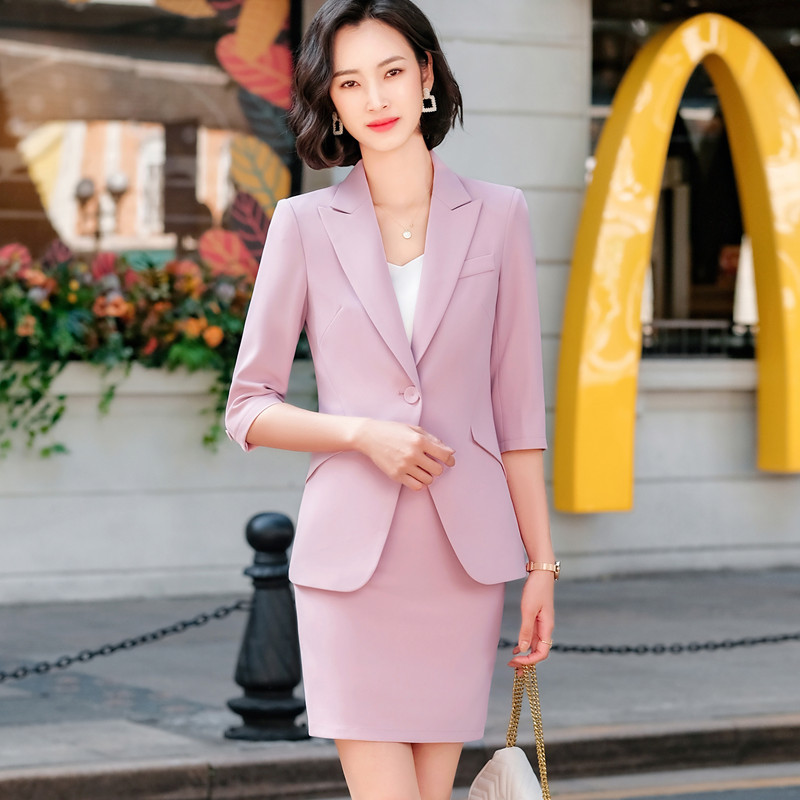 Naviu 2022 új alkalmi divat, sárga öltöny női tavaszi nyár temperamentum, csúcskategóriás professzionális kis kabát és szoknya