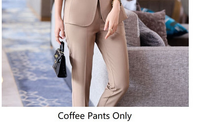 Fél ujjú tavaszi nyár hivatalos női öltönyök OL Stílusok Professzionális irodai munkaruha Balzers Nadrág szett nadrágkosztüm