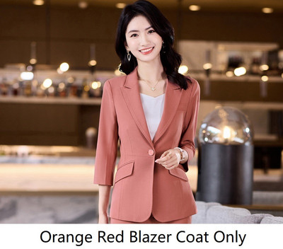 Fél ujjú tavaszi nyár hivatalos női öltönyök OL Stílusok Professzionális irodai munkaruha Balzers Nadrág szett nadrágkosztüm